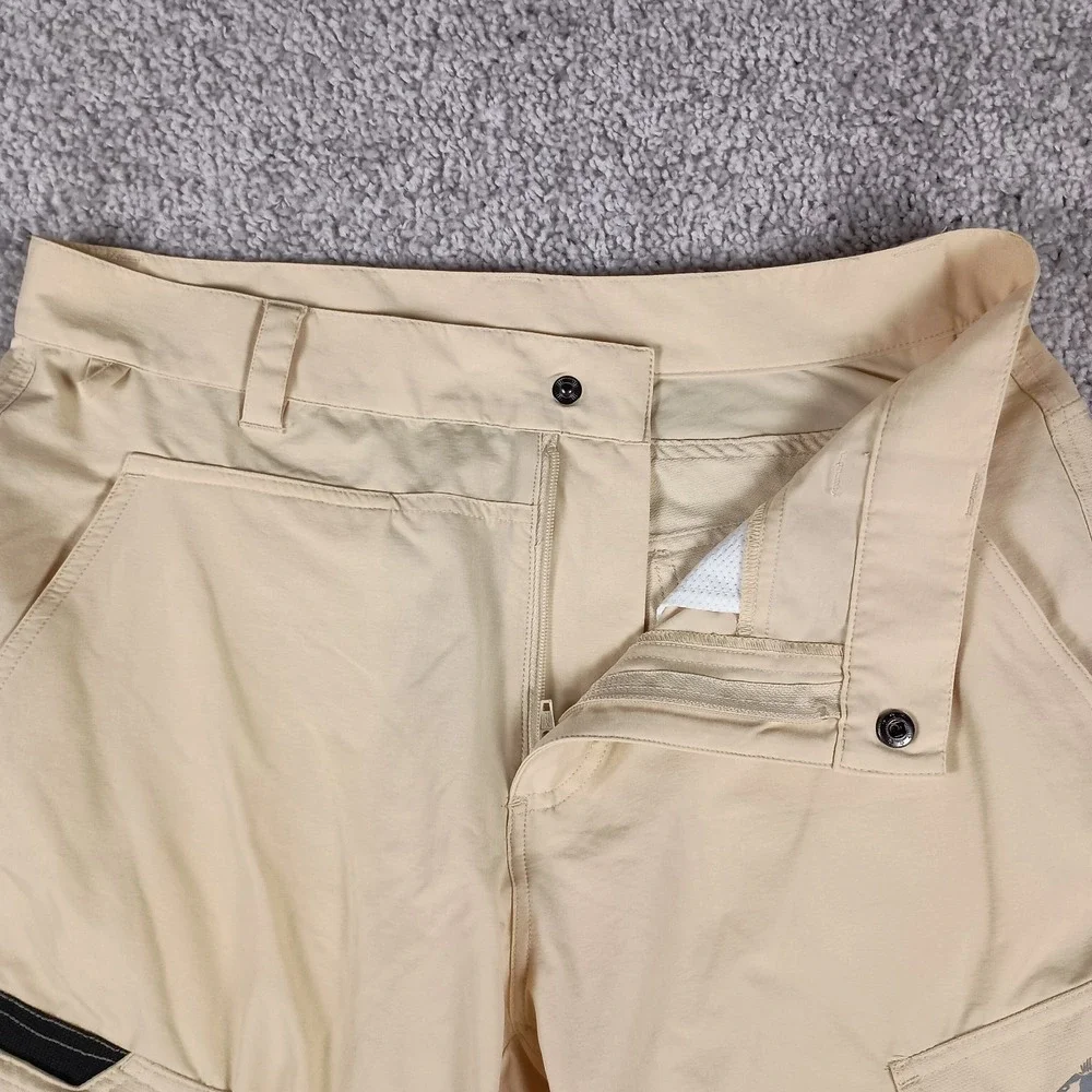 Grundéns Breakwater Fishing Shorts Mens Size 32 Sandstone Tan EUC